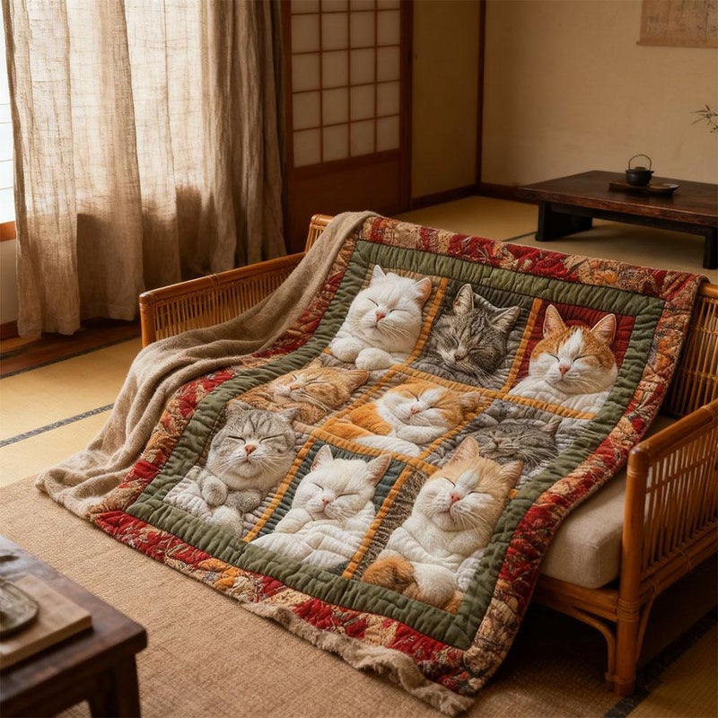 Cute Cat Flannel Blanket, Sleeping Royal Cat Blanket Quilt, Soft Warm Blankets for Bed Sofa Couch, Ideal Gifts for Kitten Lovers Girls Women Animal  (150x200cm) - Image 3